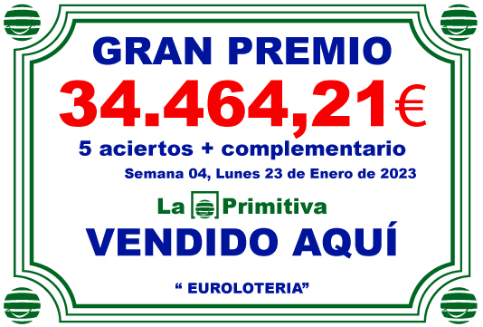 EuroLoteria - GRAN PREMIO 1