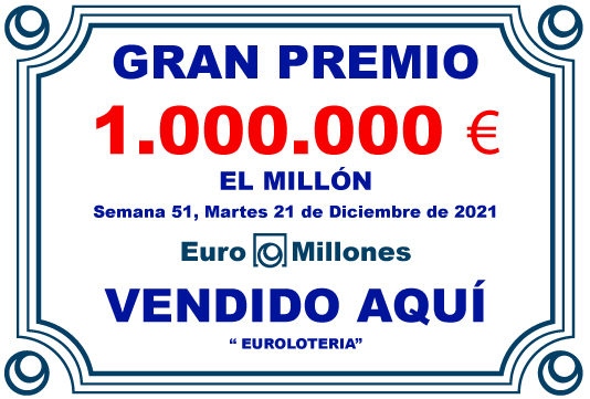 EuroLoteria - GRAN PREMIO 6